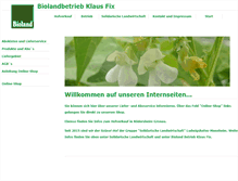 Tablet Screenshot of biofix.de